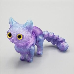 Mini Cat 3D Printed Articulated Flexi Fidget 5 Inch Toy Gift- Desk Pet
